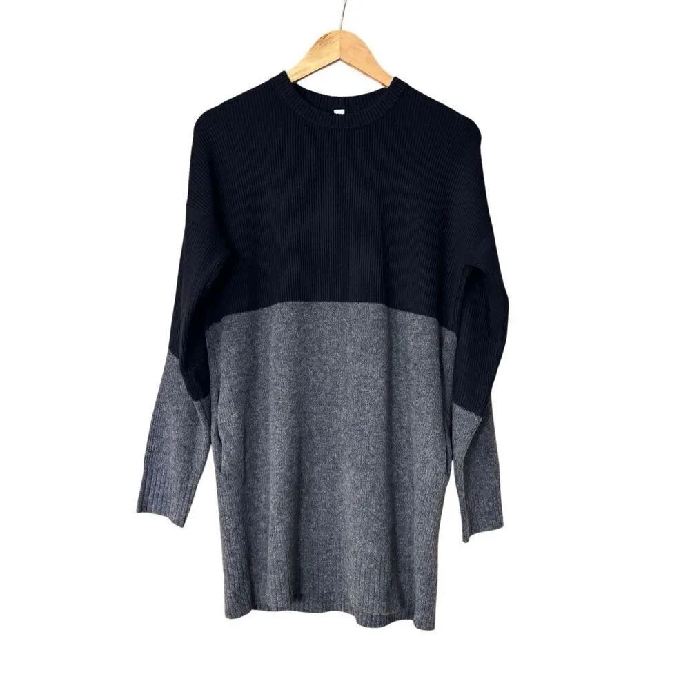 Lululemon Restful Intention Sweater Black / Heathered Core Dark Grey cashmere bl